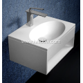 Solid surface pure resin wall hung washbasin